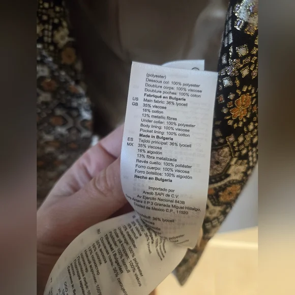 Sandro Ayan Metallic Jacquard Blazer - Picture 8 of 13